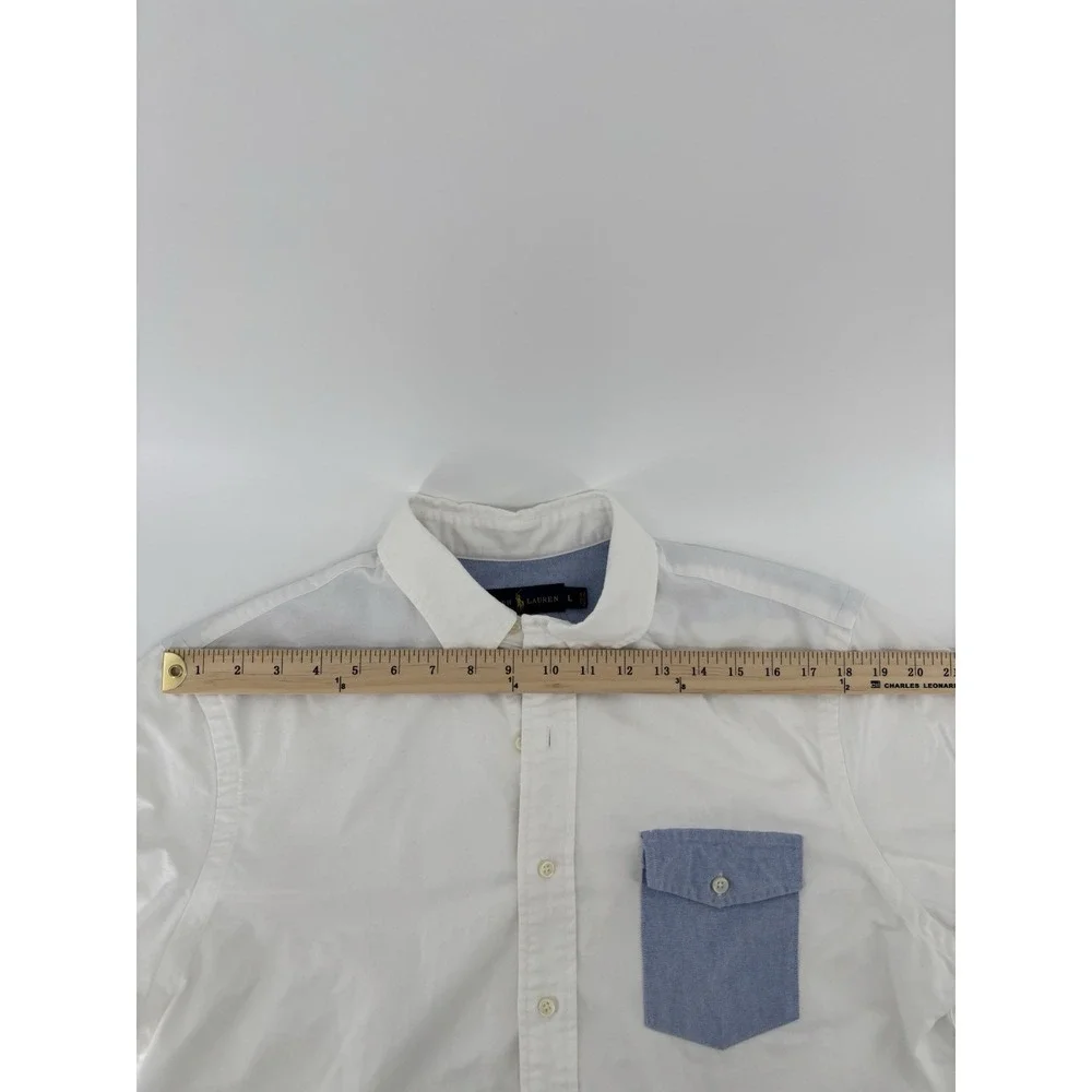 Polo Ralph Lauren Button Down Oxford Shirt‎ Men's Sz L Old Money Country Club - Picture 10 of 13